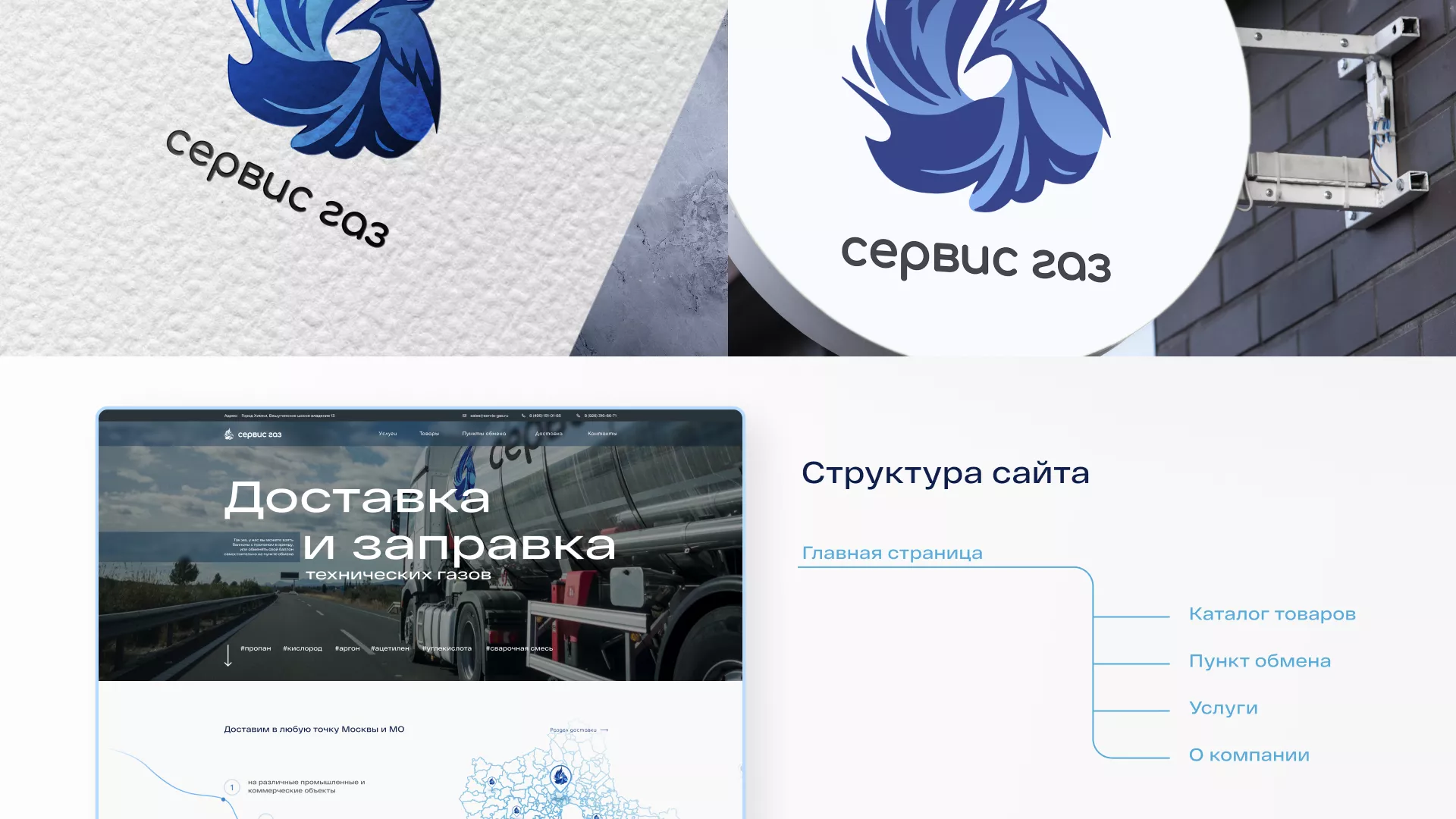 Создание сайта компании «Сервис газ» в Карпинске